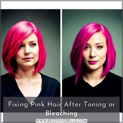 Fixing Pink Hair After Toning or Bleaching