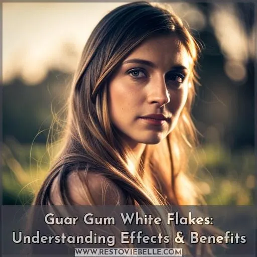 guar gum white flakes in hair