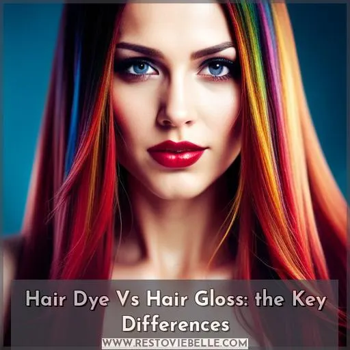hair dye vs hair gloss