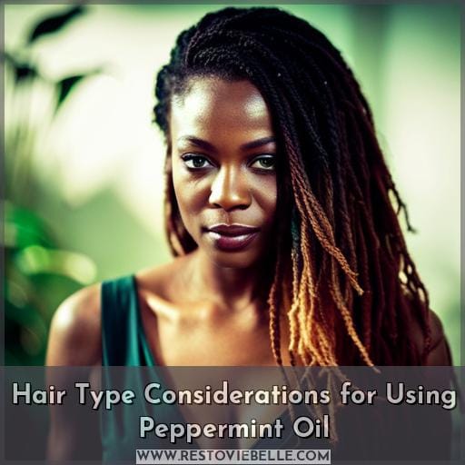 Hair Type Considerations for Using Peppermint Oil