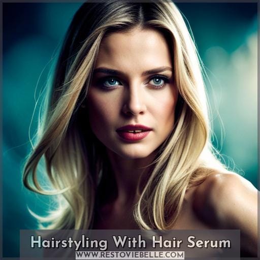 Hairstyling With Hair Serum