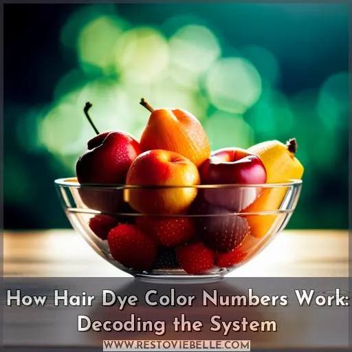 how do hair dye color numbers work