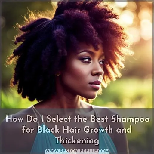 How Do I Select the Best Shampoo for Black Hair Growth and Thickening