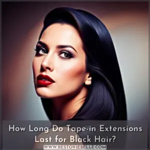 how long do tape in extensions last black hair