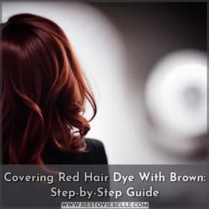 how to cover red hair dye with brown