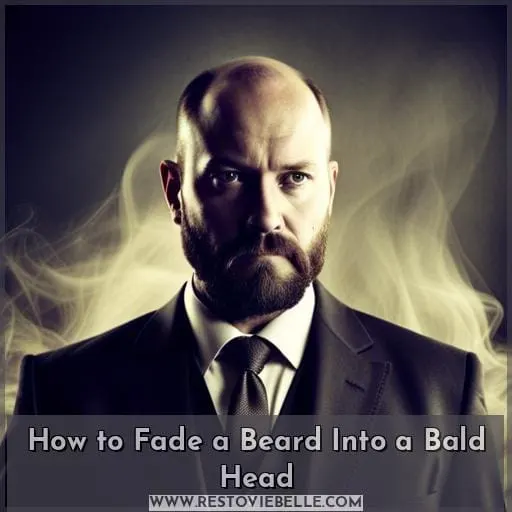 how to fade a beard into a bald head