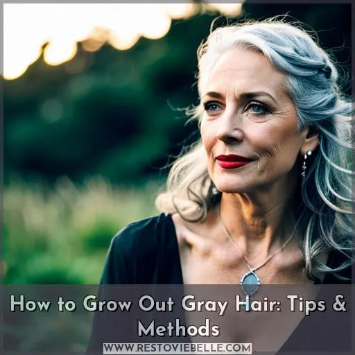 how to grow out gray hair