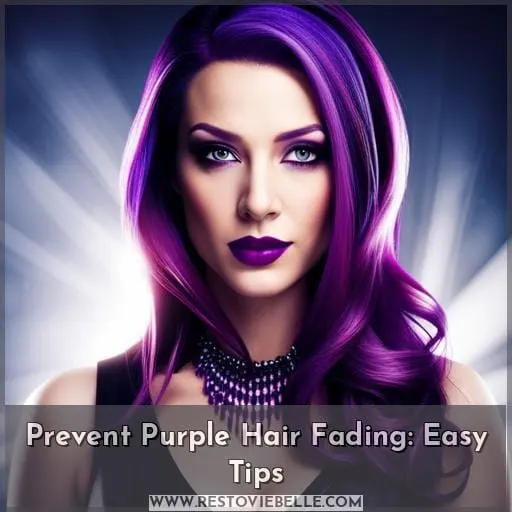 how to keep purple hair color from fading