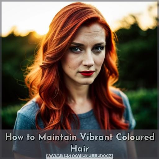 How to Maintain Vibrant Coloured Hair