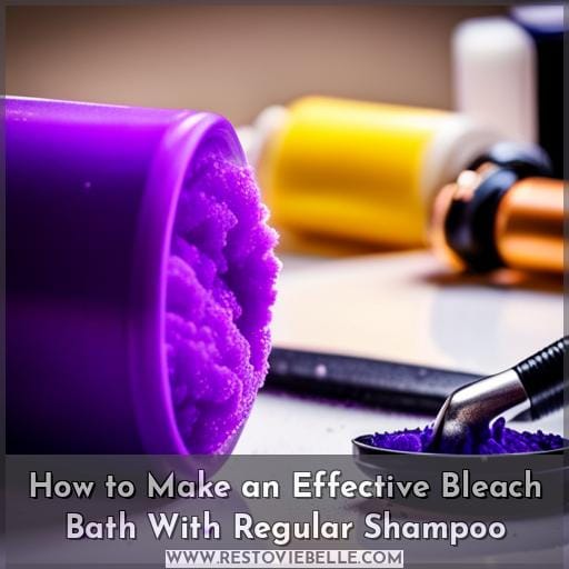 How to Make an Effective Bleach Bath With Regular Shampoo How to Make an Effective Bleach Bath With Regular Shampoo