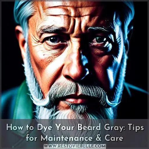 how to make beard gray