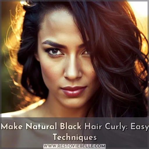 how to make natural black hair curly
