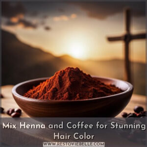how to mix henna and coffee for coloring hair