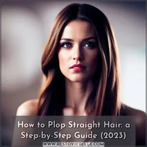 how to plop straight hair