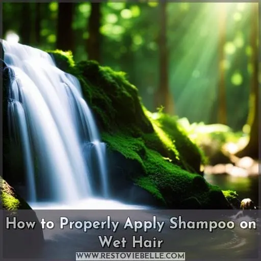 How to Properly Apply Shampoo on Wet Hair