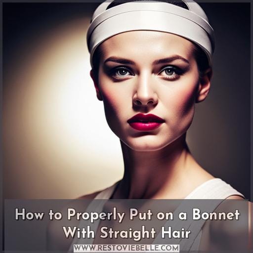How to Properly Put on a Bonnet With Straight Hair