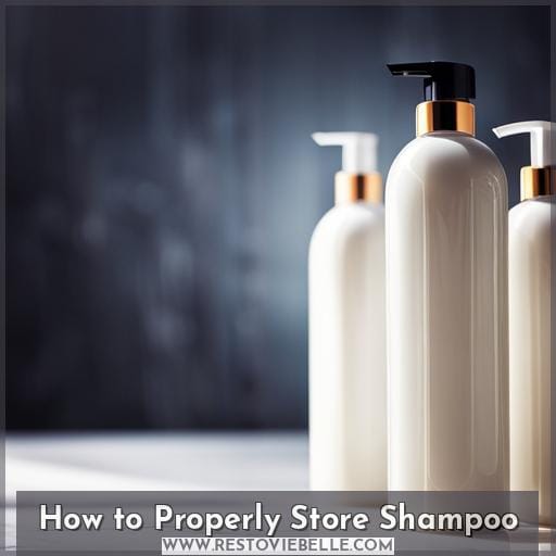 How to Properly Store Shampoo