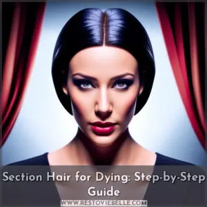 how to section hair for dying