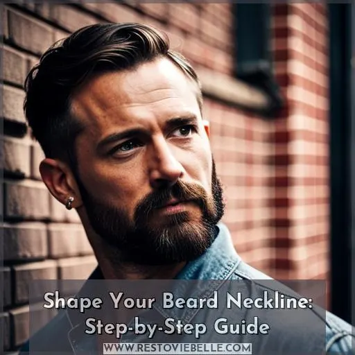 how to shape a beard neck