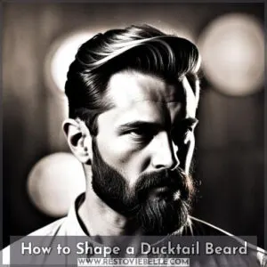 how to shape a ducktail beard