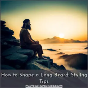 how to shape a long beard