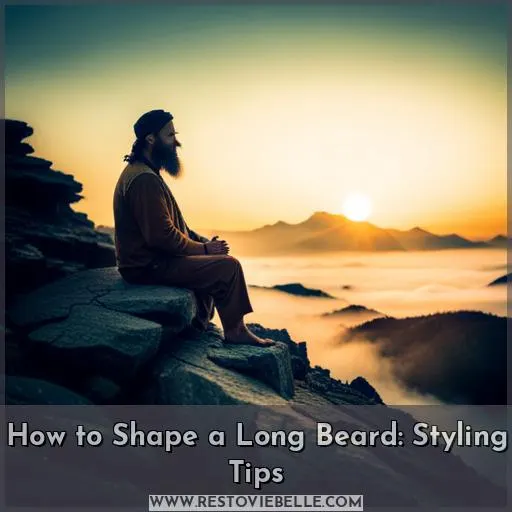 how to shape a long beard