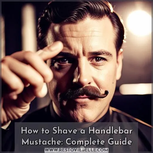 how to shave a handlebar mustache