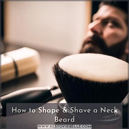 how to shave a neck beard