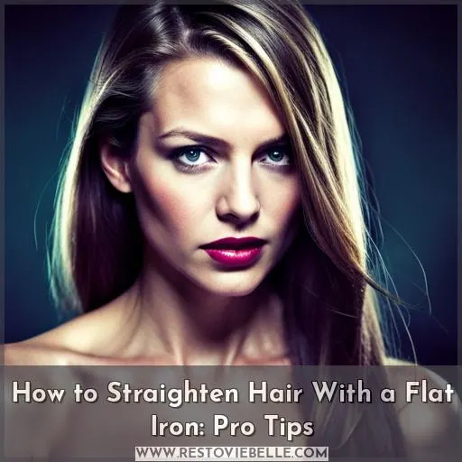 how to straighten hair with flat iron