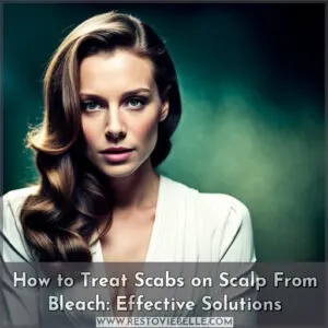 how to treat scabs on scalp from bleach