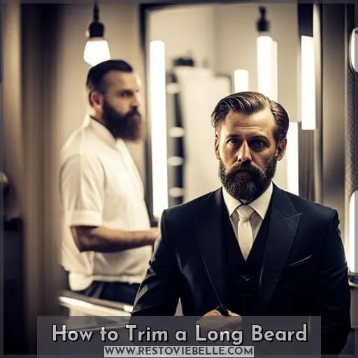 how to trim a long beard