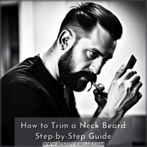 how to trim a neck beard