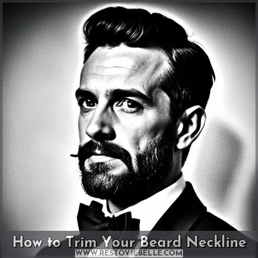 how to trim neckline short beard