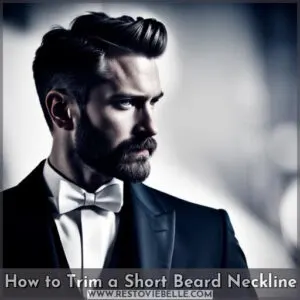 how to trim short beard neckline