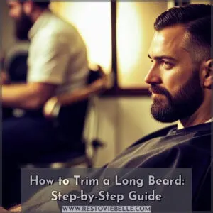 how trim long beard