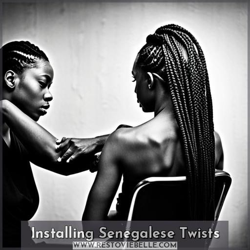 Installing Senegalese Twists