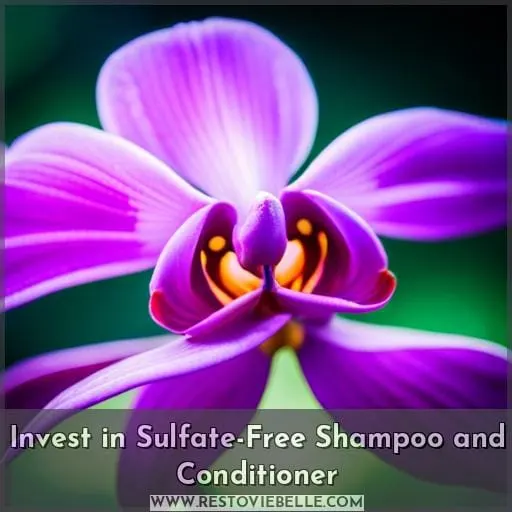 Invest in Sulfate-Free Shampoo and Conditioner