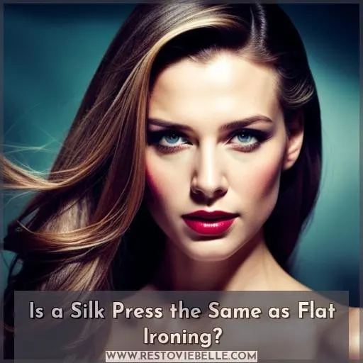 Is a Silk Press the Same as Flat Ironing