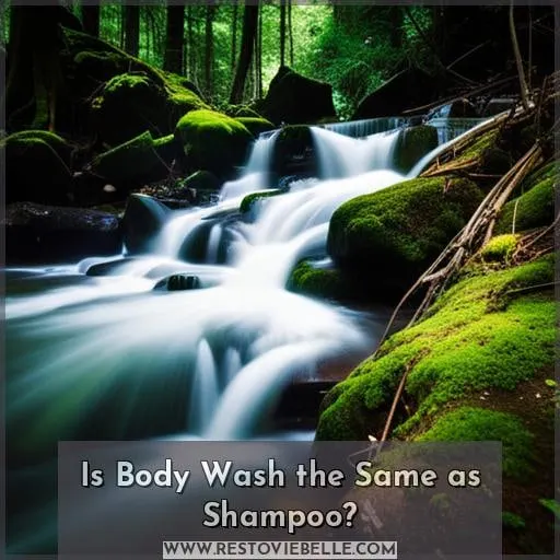 Is Body Wash the Same as Shampoo