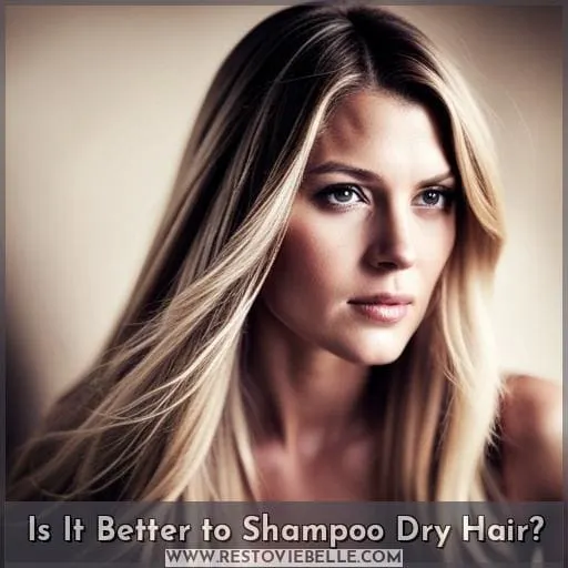 is it better to put shampoo on dry hair