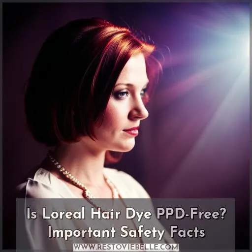 is loreal hair dye ppd free