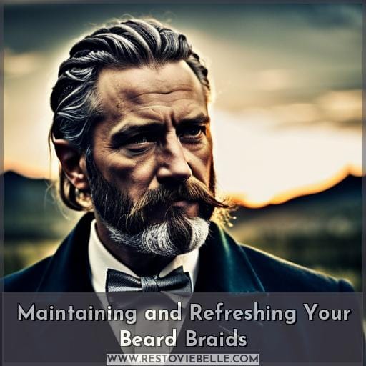 Maintaining and Refreshing Your Beard Braids