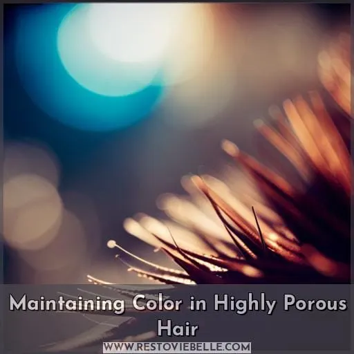 Maintaining Color in Highly Porous Hair
