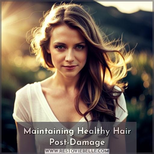 Maintaining Healthy Hair Post-Damage