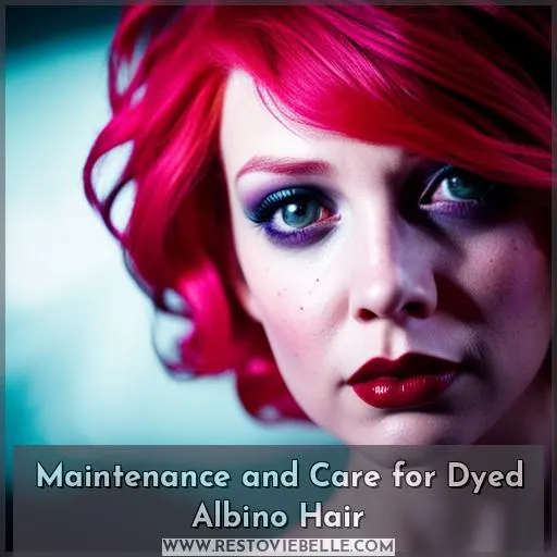 Maintenance and Care for Dyed Albino Hair
