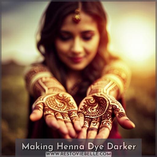 Making Henna Dye Darker