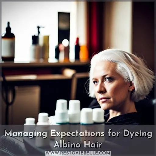 Managing Expectations for Dyeing Albino Hair