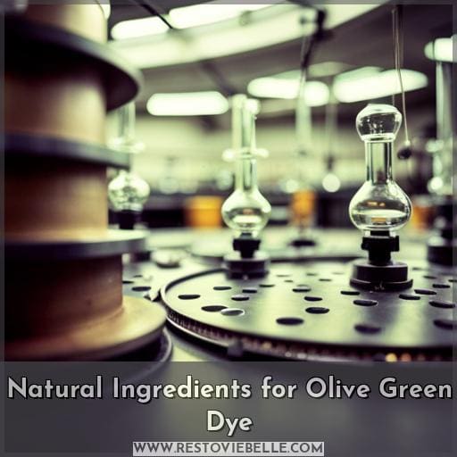 Natural Ingredients for Olive Green Dye