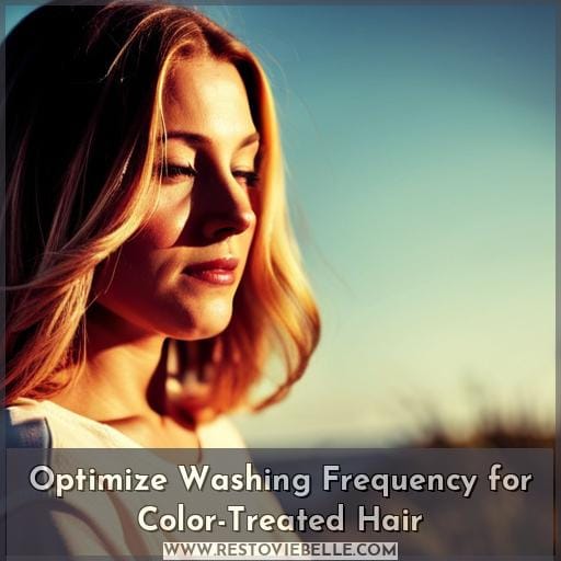 Optimize Washing Frequency for Color-Treated Hair