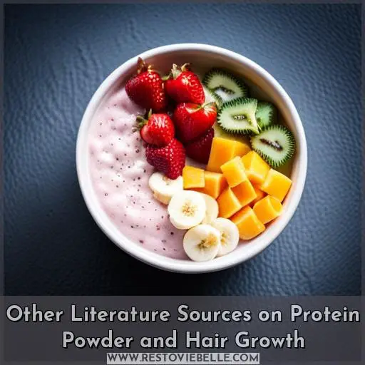 Other Literature Sources on Protein Powder and Hair Growth